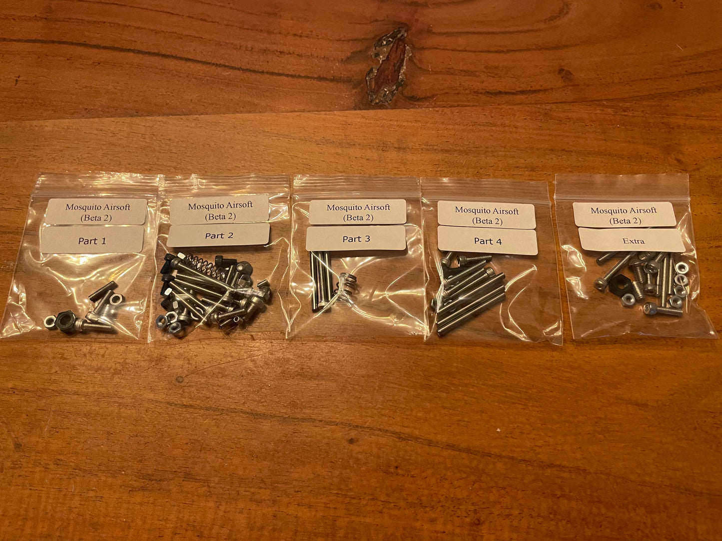 Airsoft MOSQUITO (Open Beta 2) Screw kit